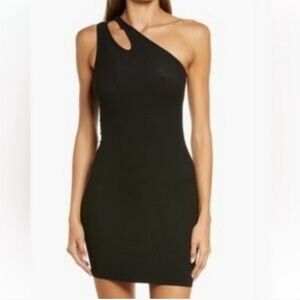 Skims Soft Lounge Cut Out One Shoulder Dress In Size Xxs
